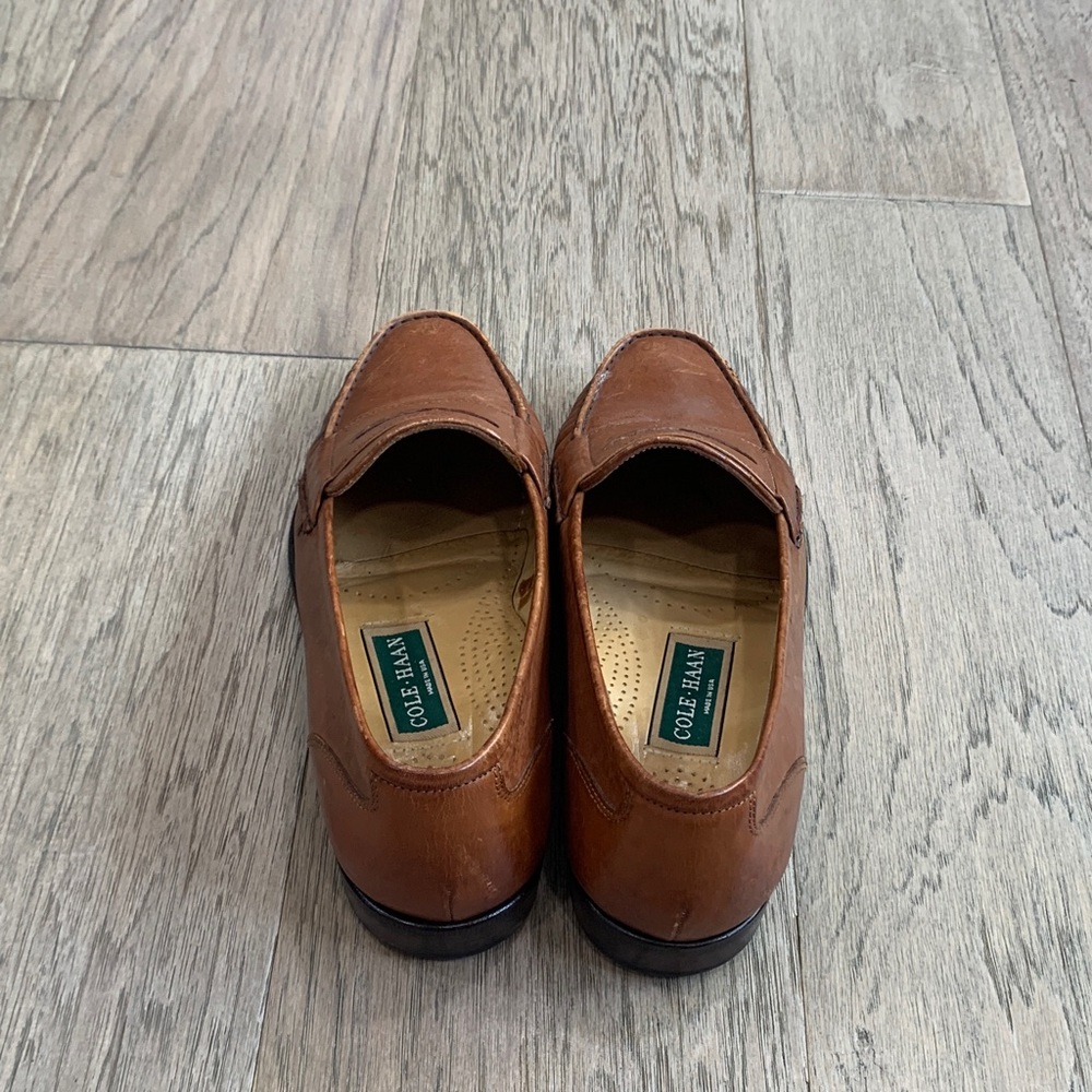 Cole Haan Men's Tan Leather Penny Loafers Size 8.5 - Picture 3 of 7